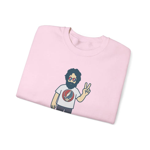 Grateful Dead - Peace Lovin' Jerry | Life is dead. Crewneck Sweatshirt - StealieShop